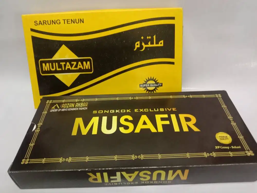 Jual sarung multazam beli 1 gratis 1 peci songkok