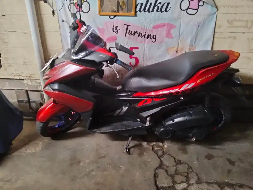 aerox 150cc 2018 merah merona murmer