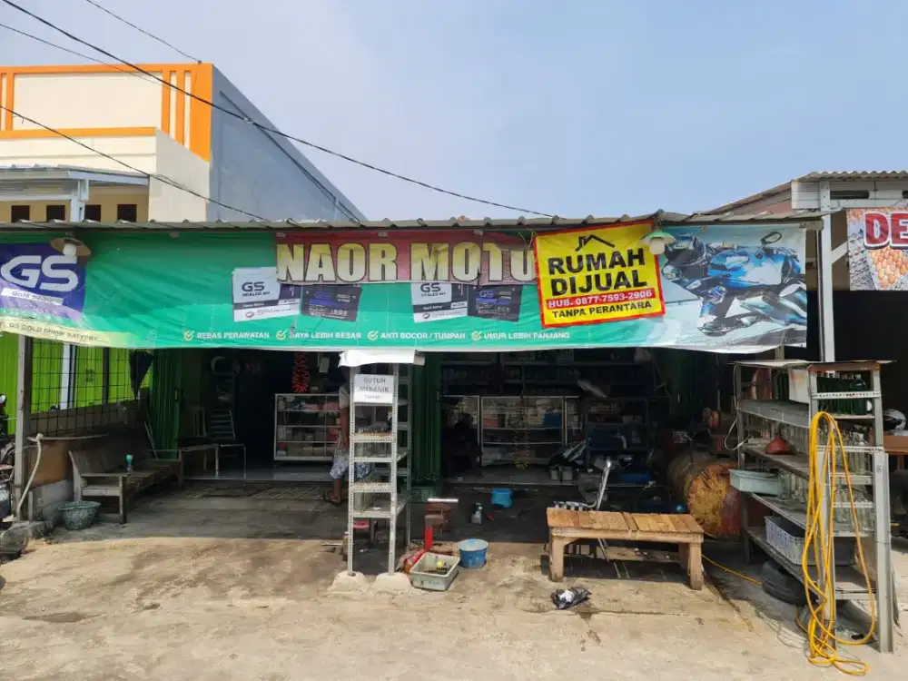 Rumah semi ruko, cocok untuk tempat tinggal dan usaha.