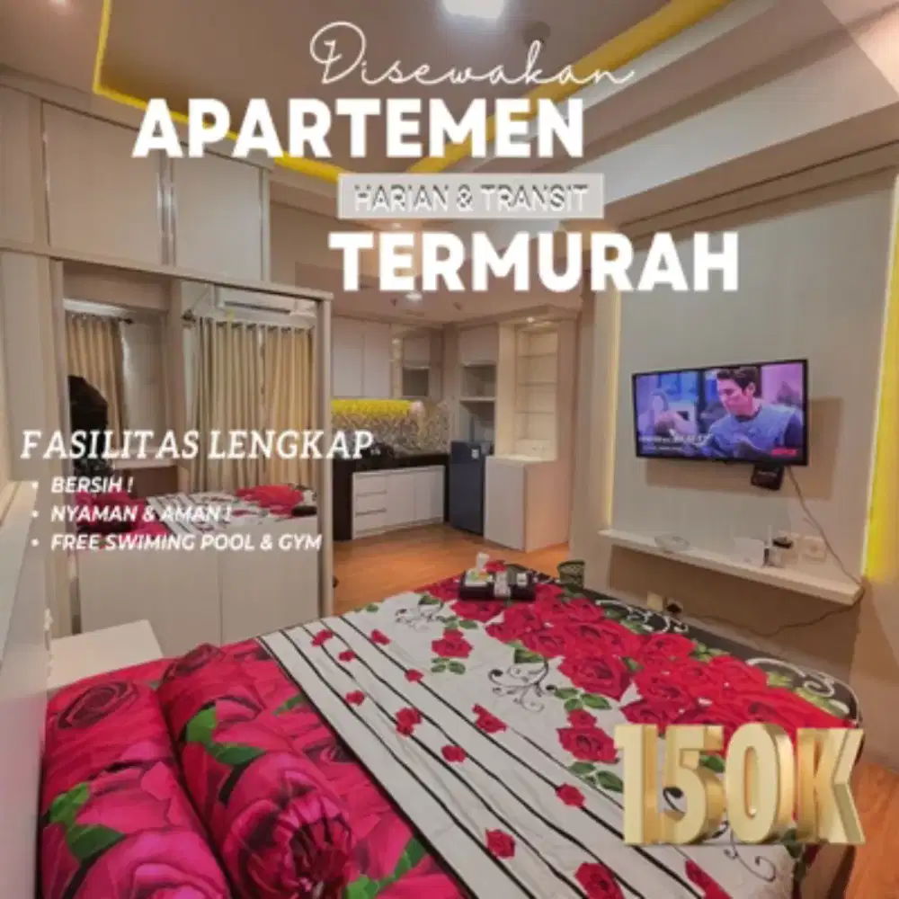 Sewa apartemen Depok TSM Transpark Cibubur Harian/Transit Termurah