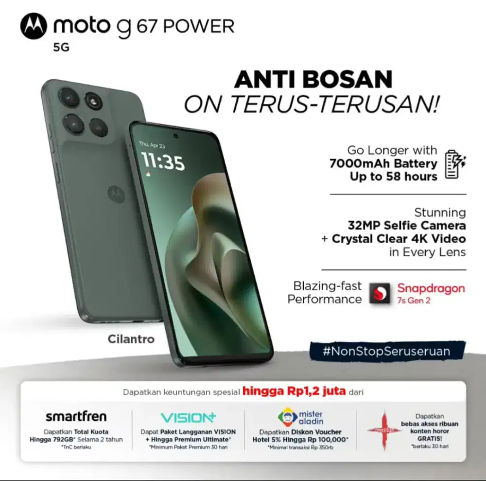 Handphone Motorola G67 Power