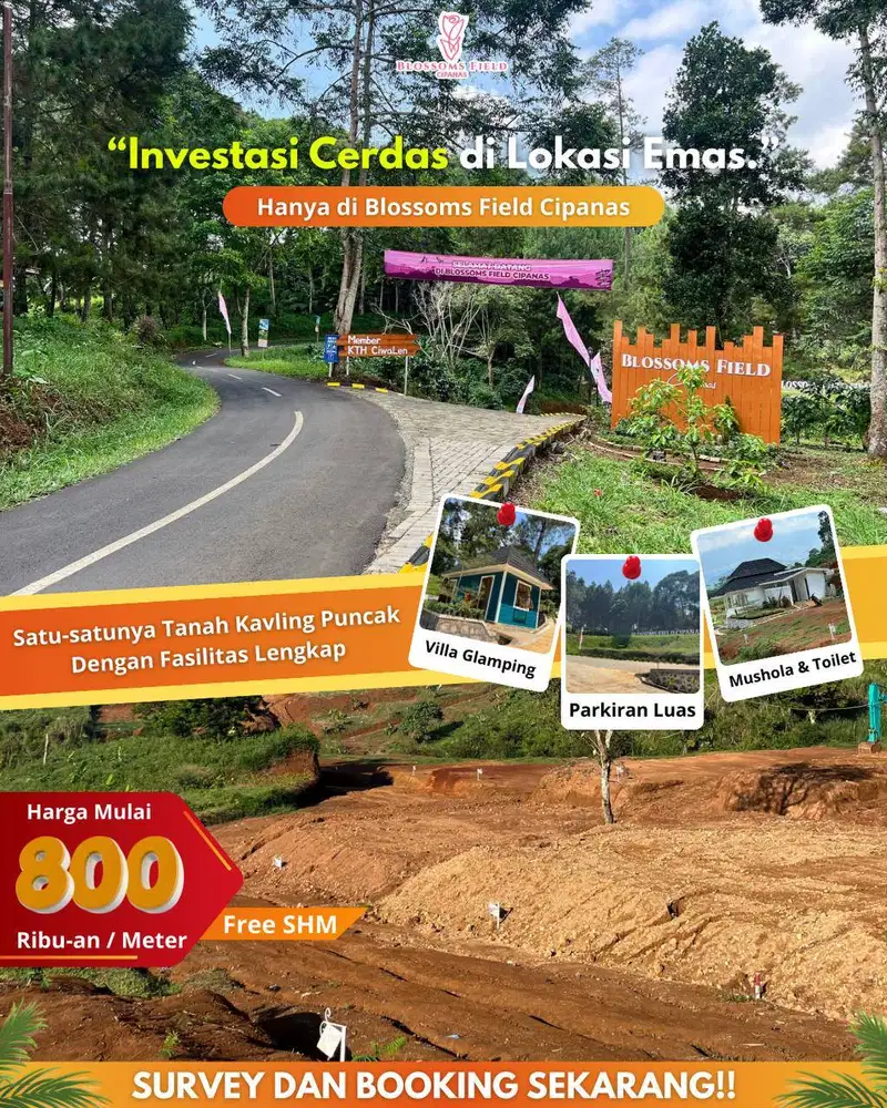 Tanah Kavling 100M2 - Sertifikat SHM - Lokasi Strategis di Bogor