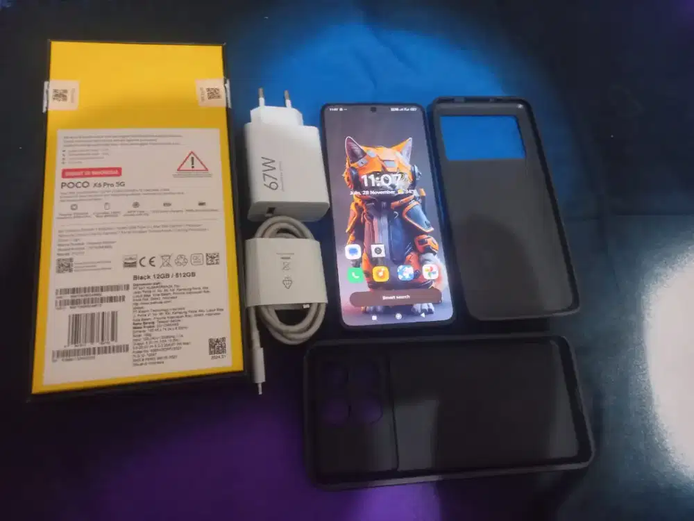Poco X6 Pro Black Ram 12/512 Fullsett Mulus
