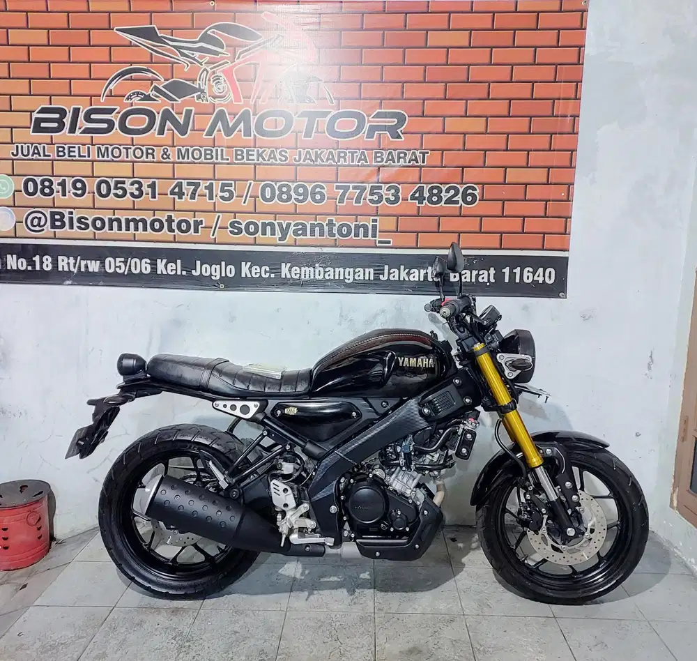 YAMAHA XSR 155 VVA USD GOLD TAHUN 2023 ISTIMEWA HITAM GLOSSY
