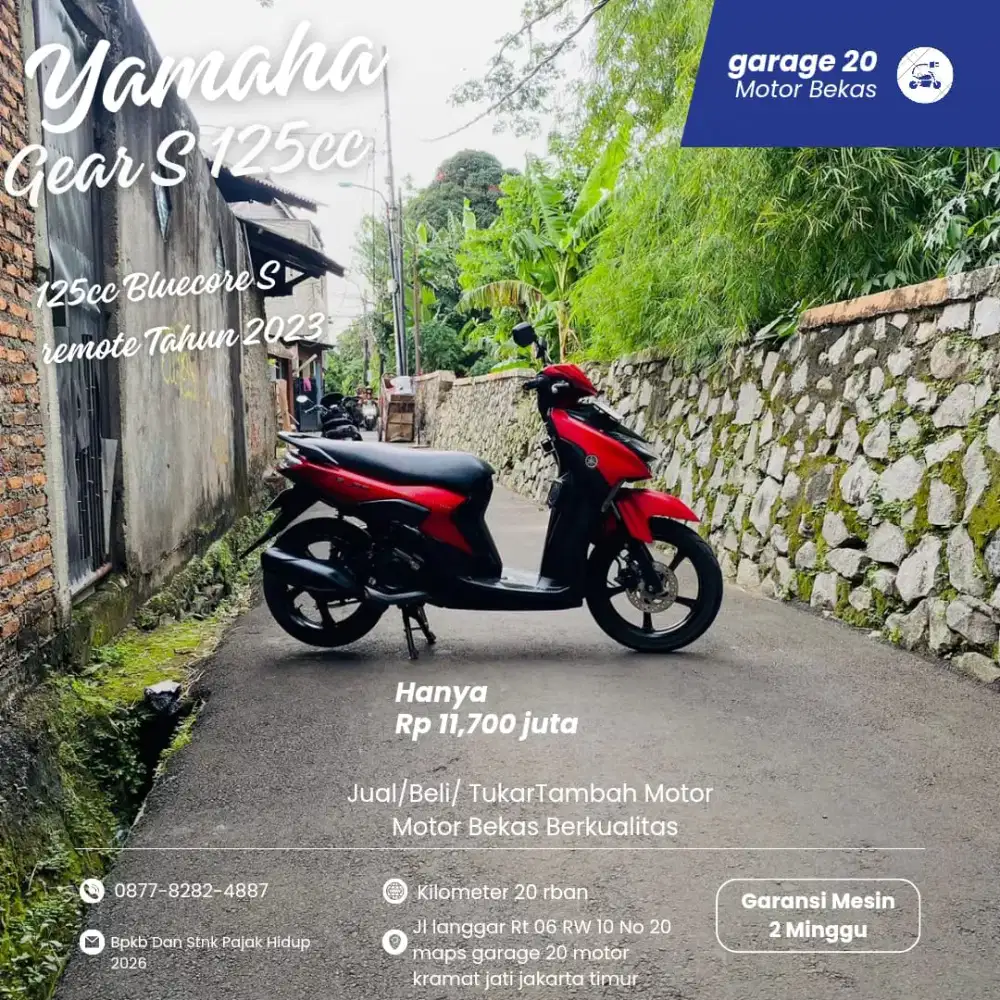 Yamaha All New GEAR 125cc Bluecore Aks SSS  Tahun 2023