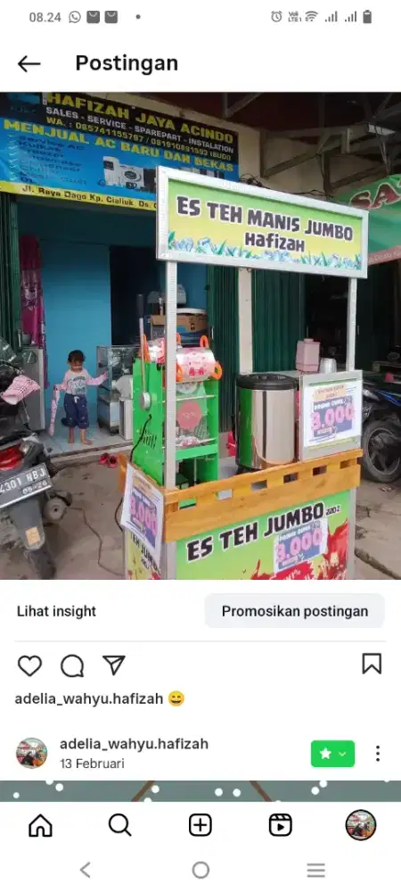 meja esteh dan mesin cup sealar