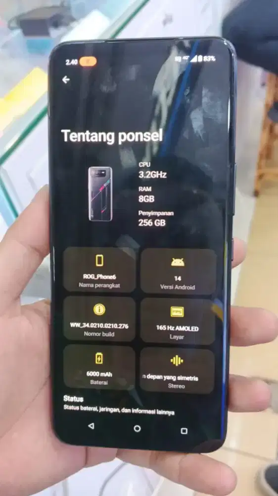 ROG Phone 6 8/256 fullset