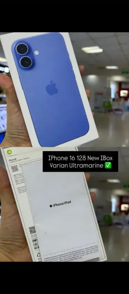 iPhone 16 bassic 128 new iBox blue