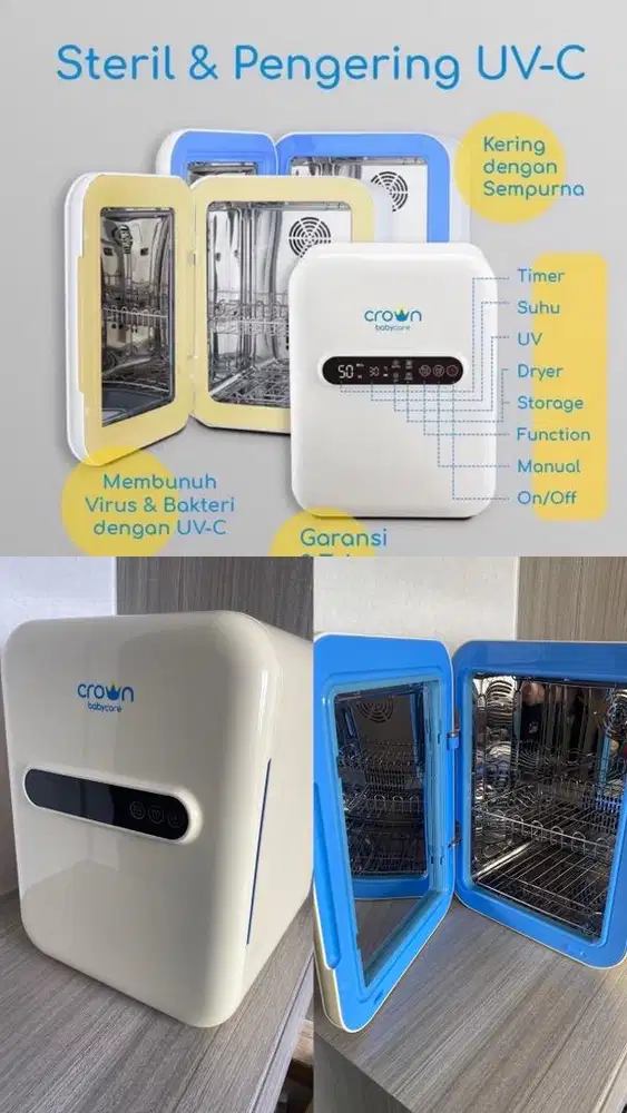 PRELOVED Crown UV-C Steril Box with dryer — Blue