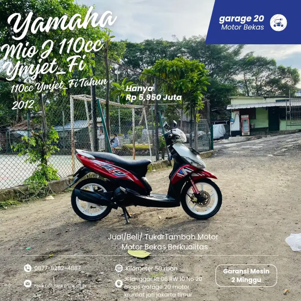 Yamaha Mio J 110cc Ymjet_Fi  Tahun 2012