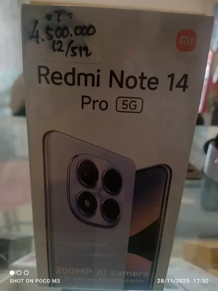 BNIB Redmi Note 14 PRO 5G 12/512 Midnight Black.