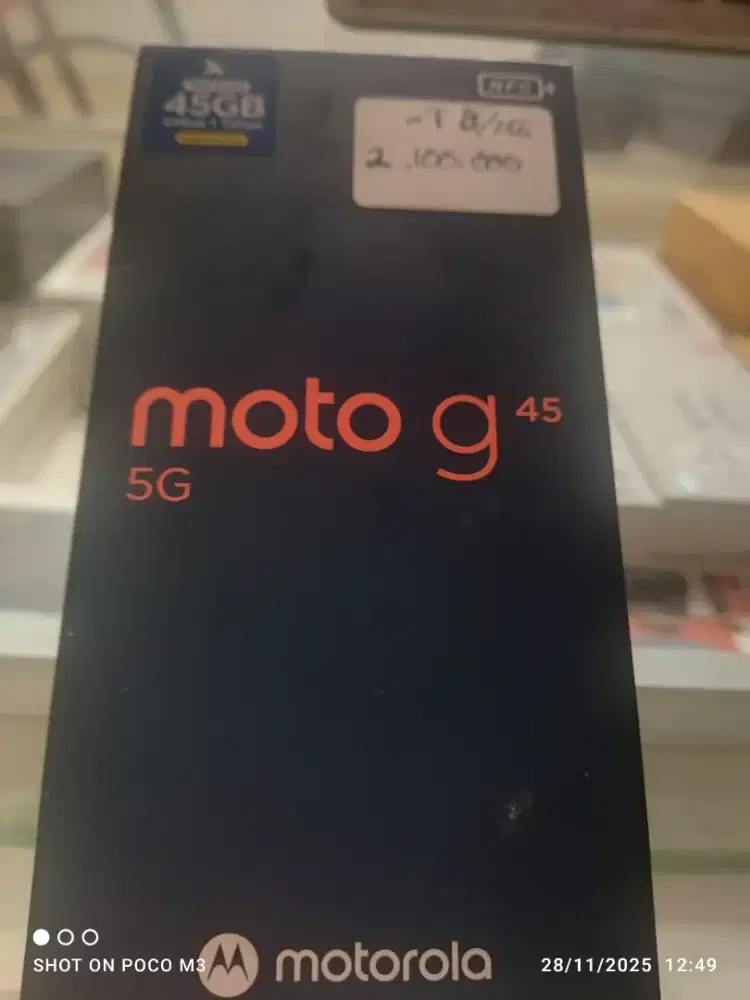 BNIB MOTOROLA G45 5G 8/256 Brilliant Blue