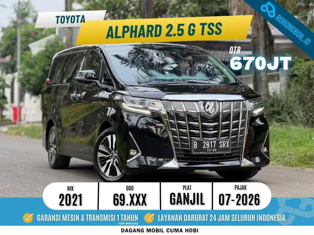 TOYOTA ALPHARD G ATPM TSS 2021 TANGAN PERTAMA