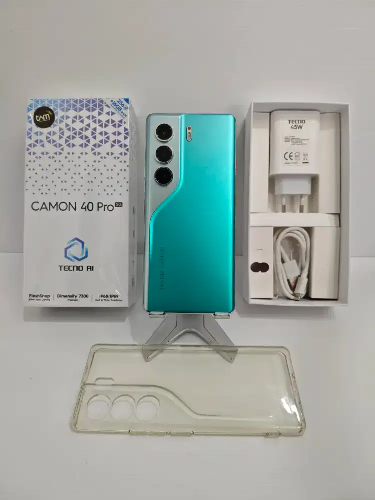 Tecno Camon 40 Pro 5G 8/256 Gb Likenew100% GaransiOn 07Nov26 bs TT/BT