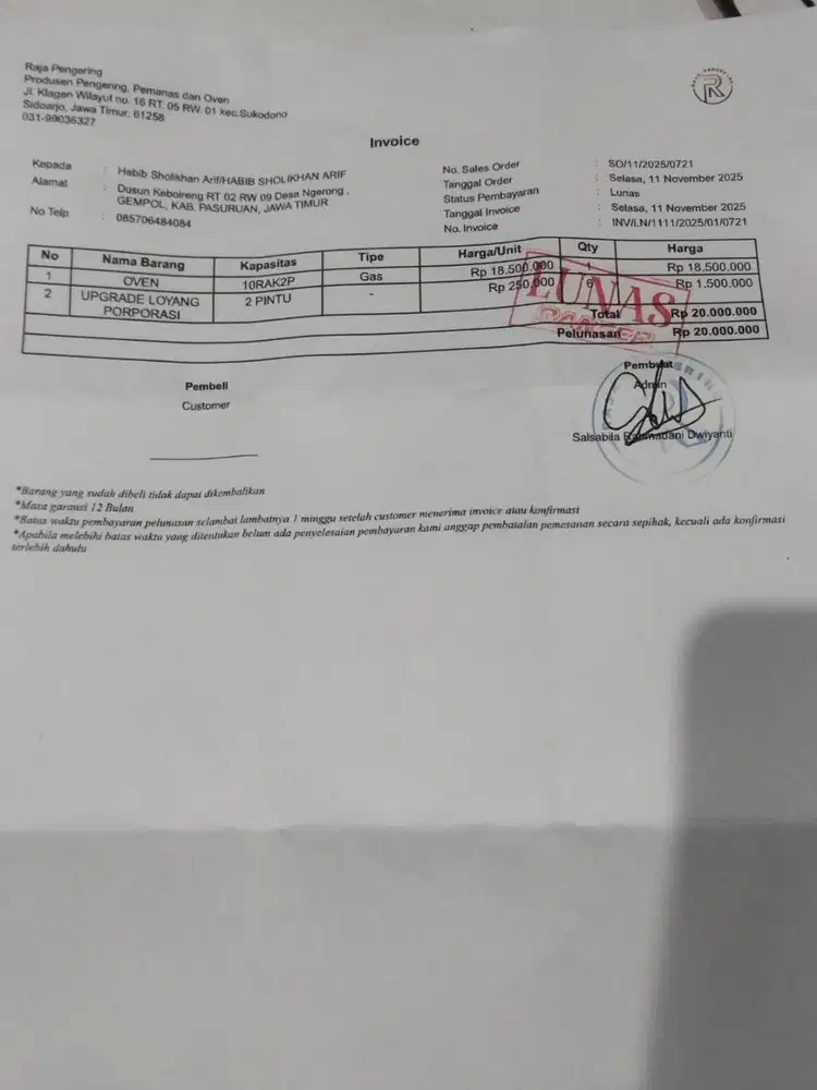 Oven Gas Pengering untuk berbagai macam kunyit, buah, ikan, untuk MBG