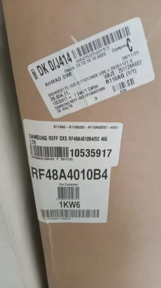 DIJUAL KULKAS 4 PINTU ADA DISPENSER NYA