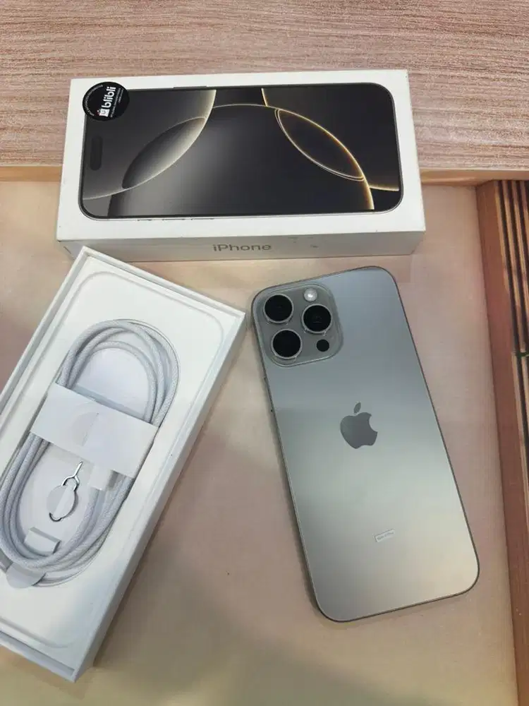 iPhone 16 Pro Max 512GB Natural T Garansi iBox 19/04/26