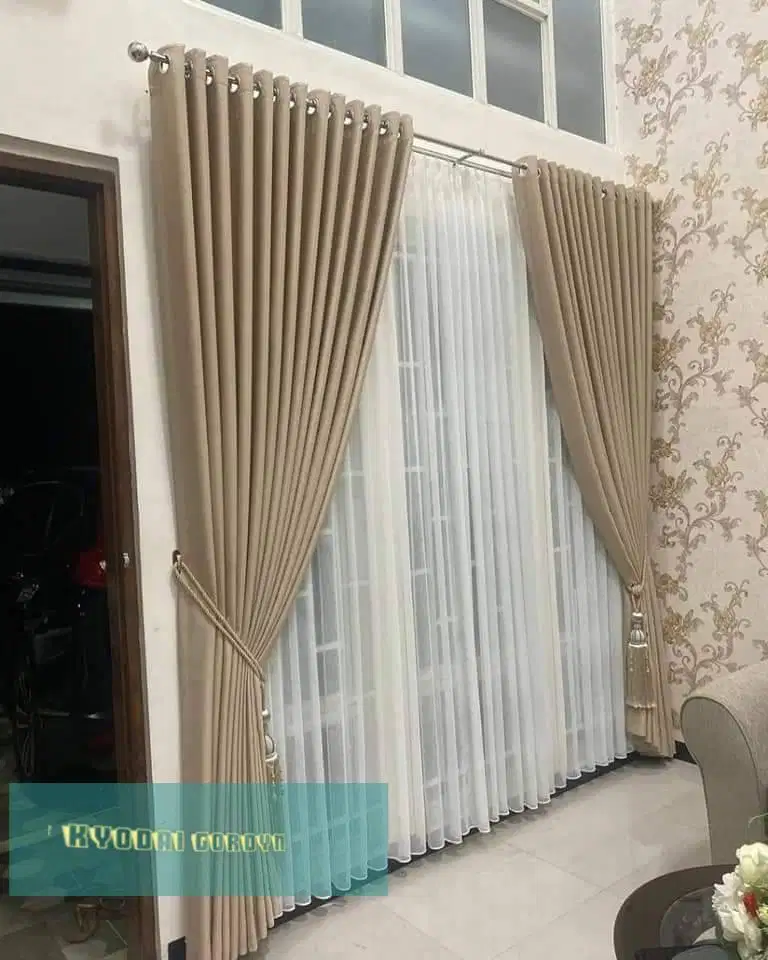 Dijual Tirai Gorden Jendela Gordyn Mewah Hordeng Terbaru Murah