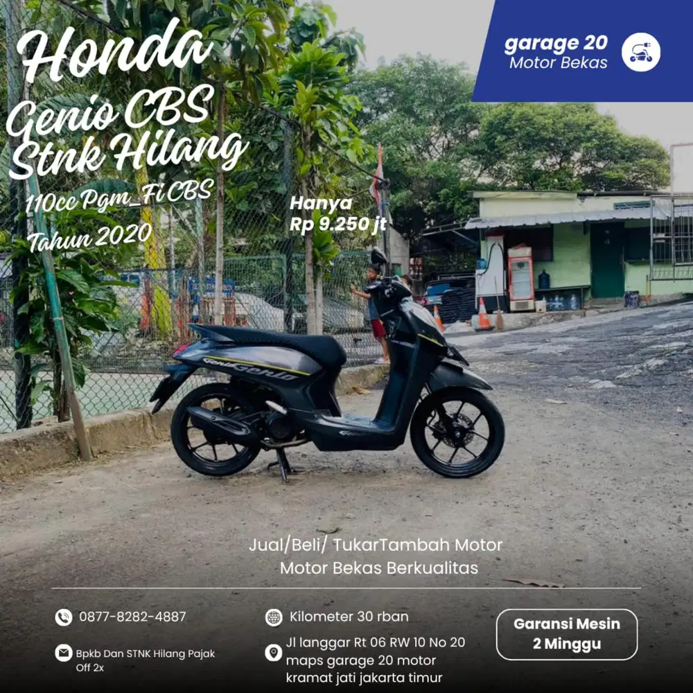 Honda Genio 110cc Cbs Pgm_Fi Tahun 2020
