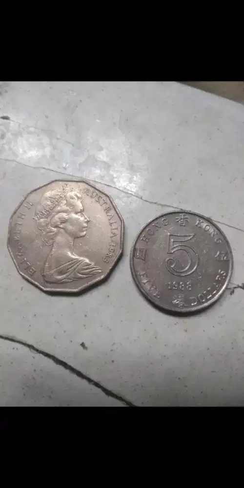 Uang jadul Australia d Hongkong