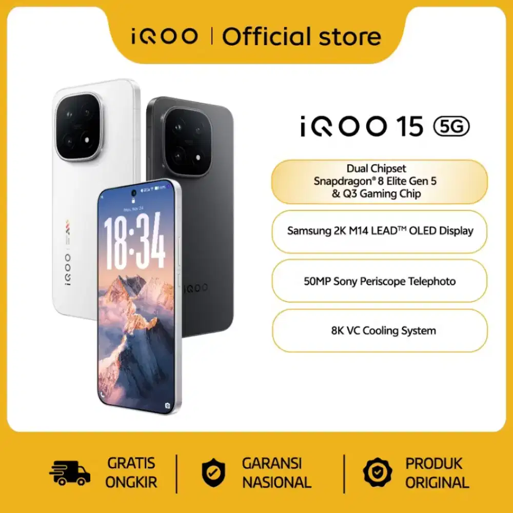iQOO 15 PO sekarang dapatkan cashback up to 1 juta