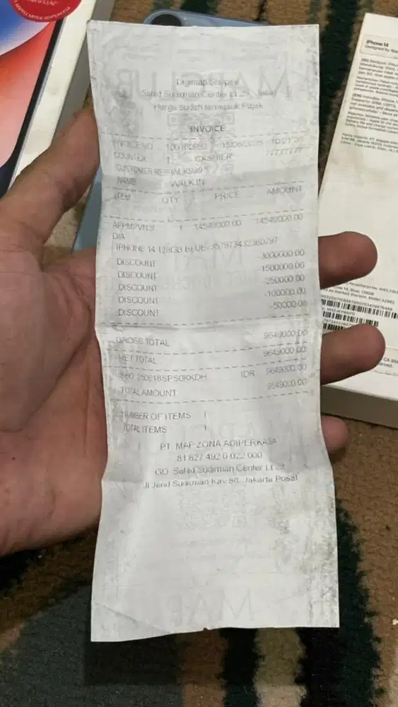 iPhone 14 128GB Blue Ex iBox Garansi On 2026