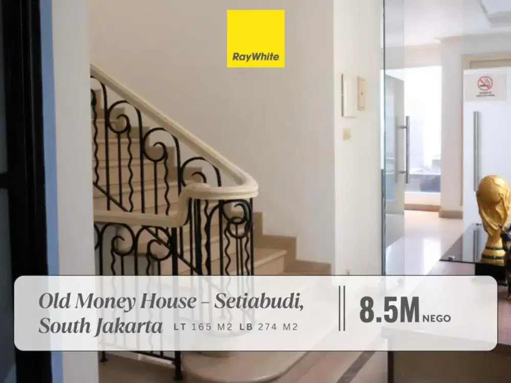 Dijual Rumah Middle Classic Modern Siap Huni di Jalan Setiabudi, Jakarta Selatan, dekat pusat perkantoran Sudirman dan Kuningan!