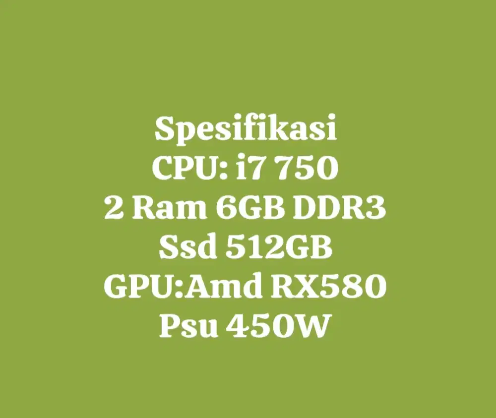 Jual komputer budget bekas