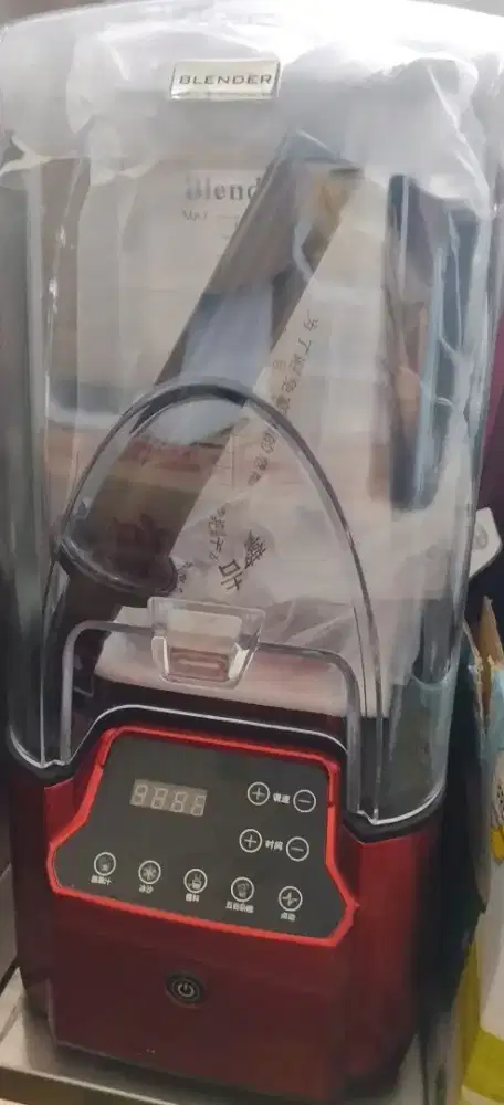 2200W Commercial Smoothie Machine 2.2L, Soundproof Touch Ice Blender