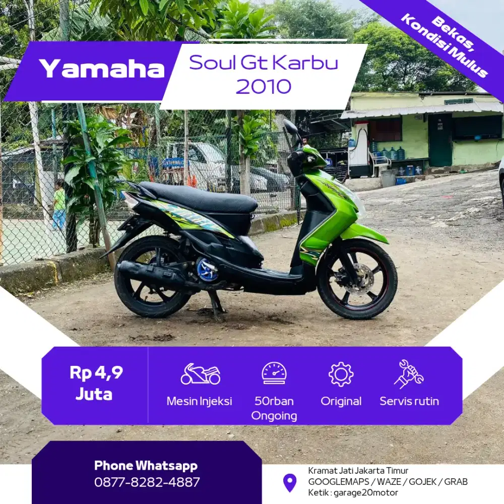 Yamaha Soul GT Karbu 110cc Tahun 2010