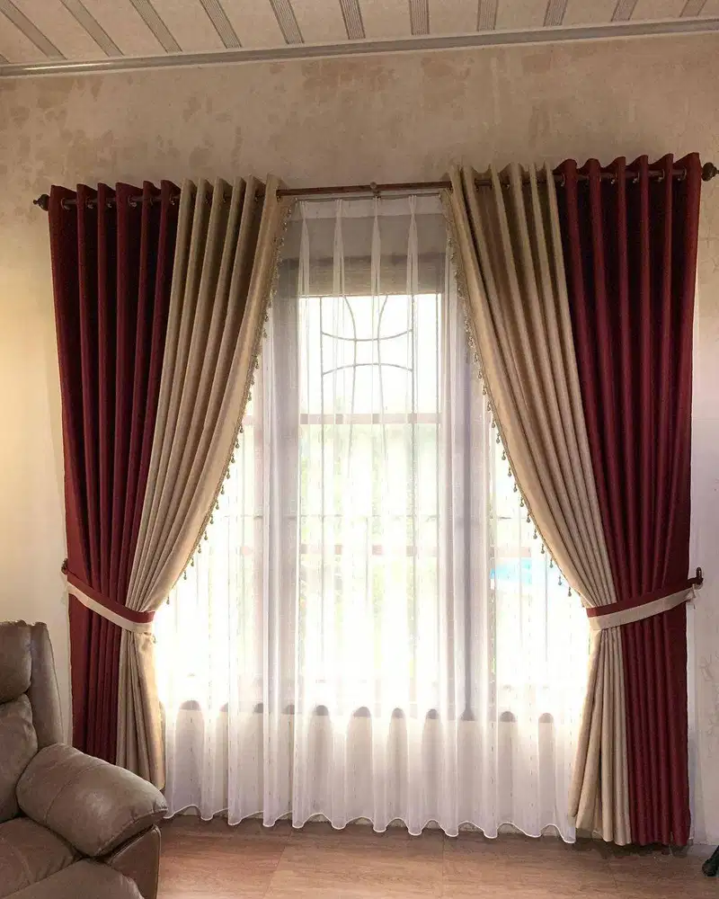 Penyedia Tirai Gorden Jendela Gordyn Mewah Hordeng Model Terbaru Murah