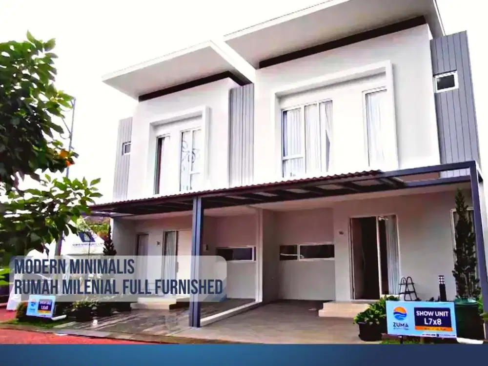 RUMAH MINIMALIS FULL FURNISH PALING LARIS DI GADING SERPONG BSD