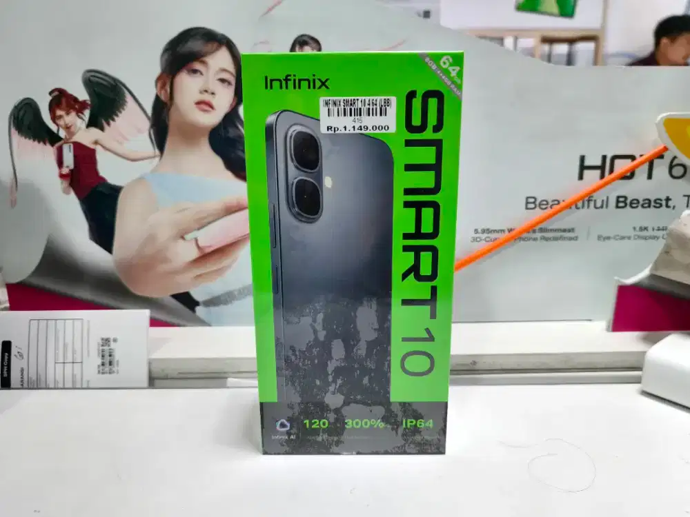 INFINIX SMART 10 RAM 4+4/64GB ATLANTIS DAHSYAT