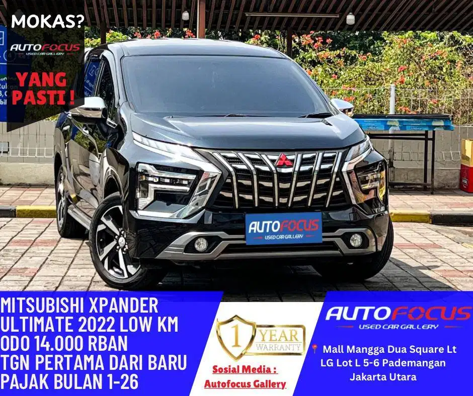 KM14Rb Mitsubishi Xpander AT Ultimate Facelift 2022 Low Km 14rban asli