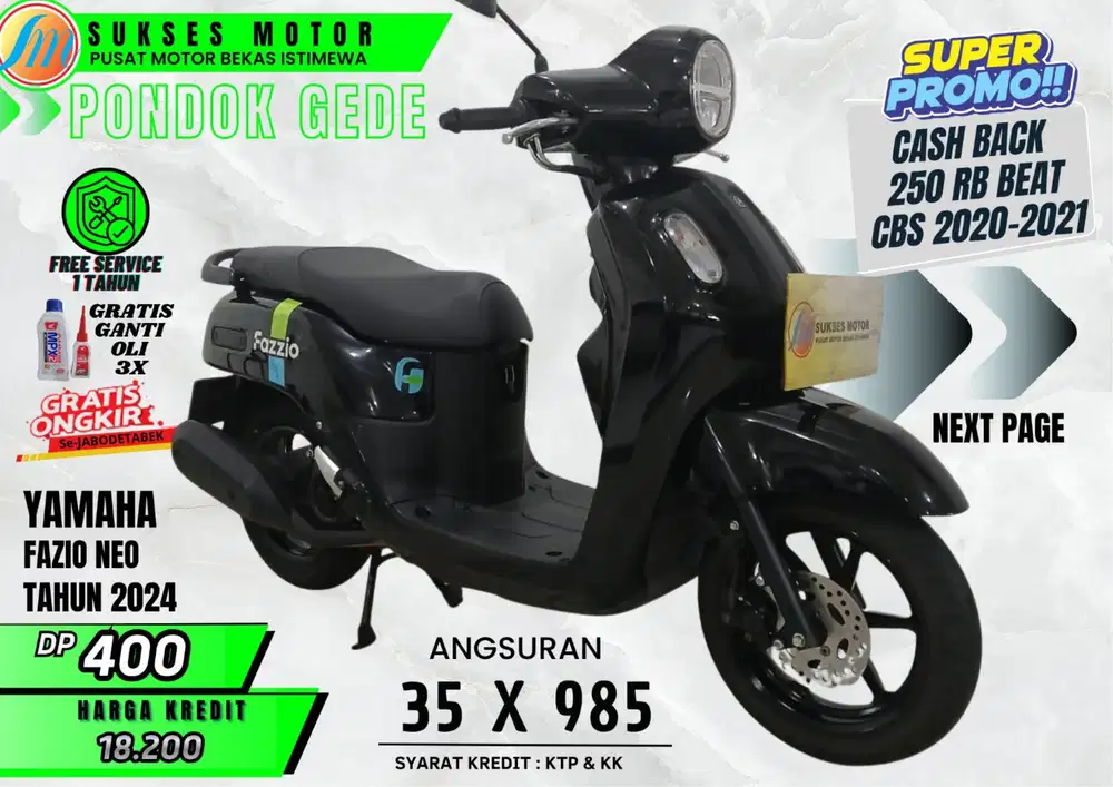 FAZZIO TH 2024 DP RINGAN PROSES CEPAT CASH KREDIT ASURANSI KEHILANGAN