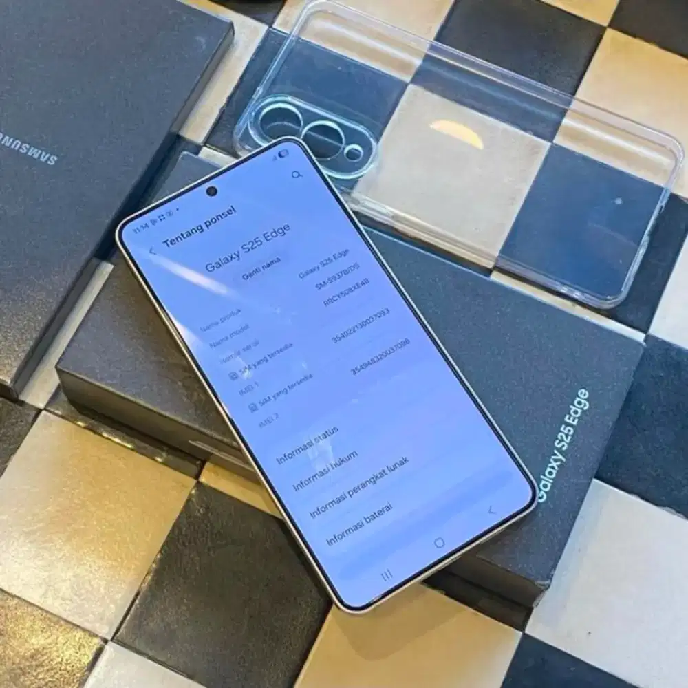 Samsung s25 edge 12/256 garansi sd 08/26