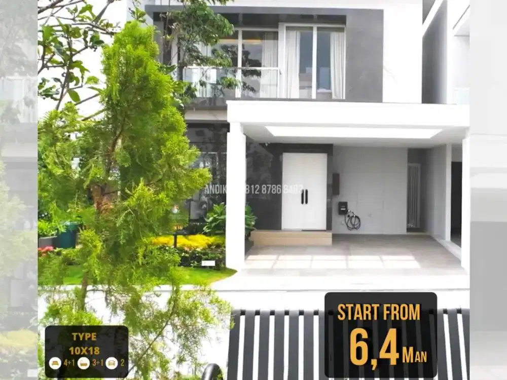 RUMAH MEWAH 2 LANTAI LEBAR 10 DI GADING SERPONG