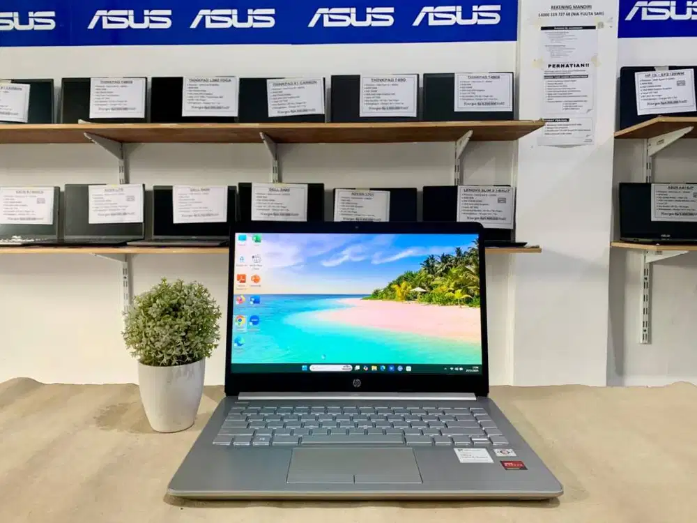 HP 14s-DK1507AU AMD Athlon Silver 3050U/ RAM 8GB/ SSD 512GB/ 14″FHD/