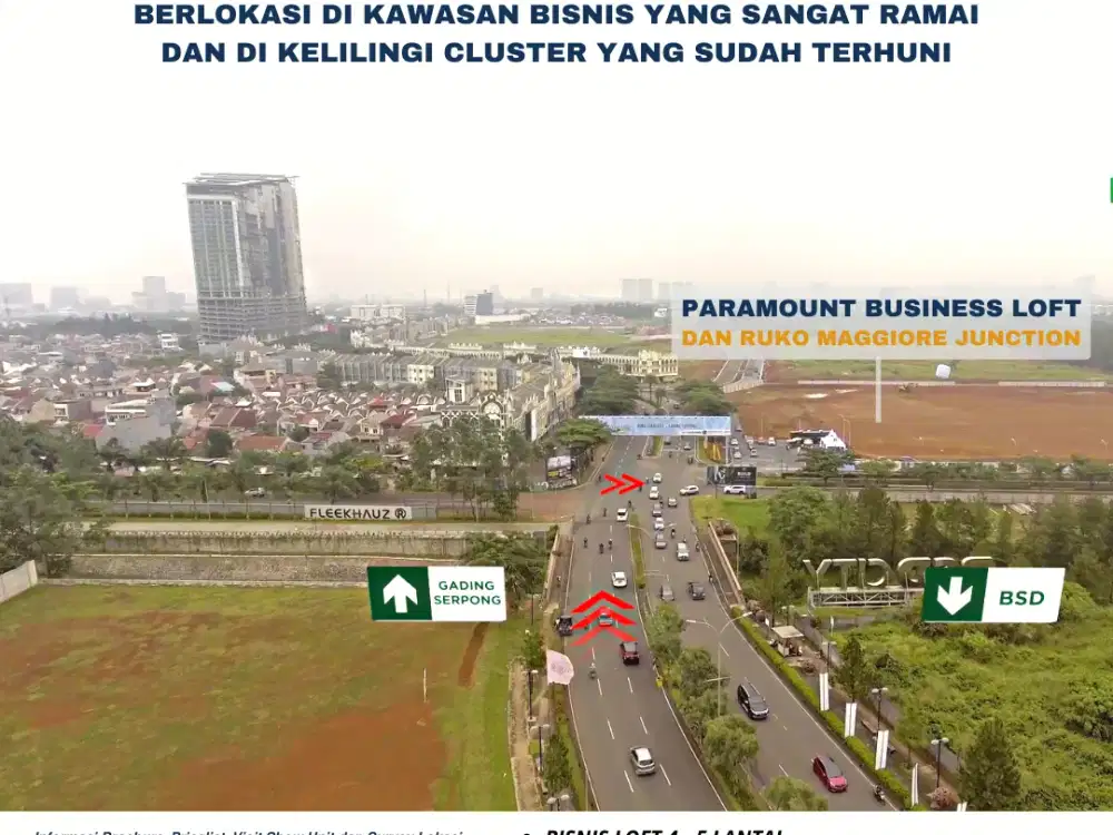 RUKO 3 LANTAI DI LOKASI PALING RAMAI DI GADING SERPONG