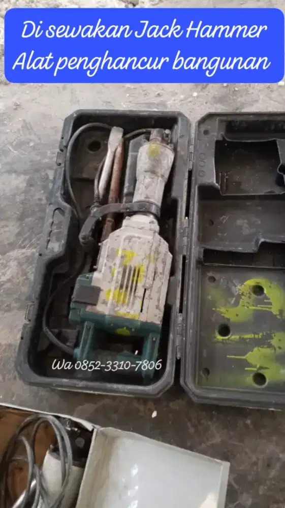 Alat bangunan Bor Bobok Beton Jack Hammer untuk renovasi bangunan