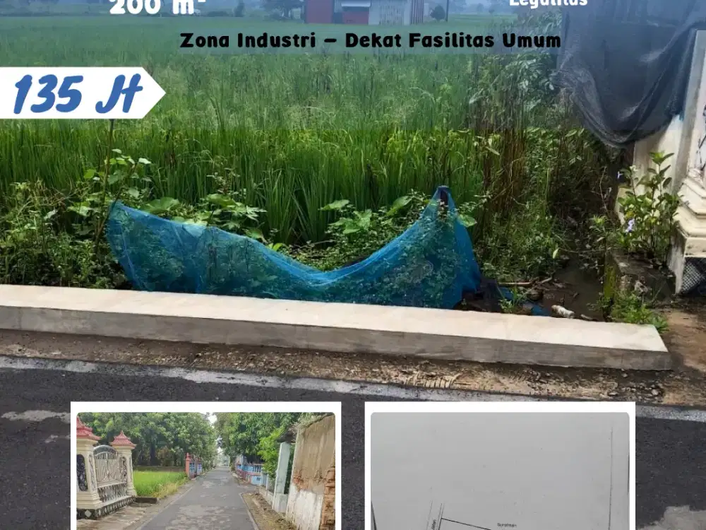 Dijual Pekarangan Lokasi Simo, Kebakkramat