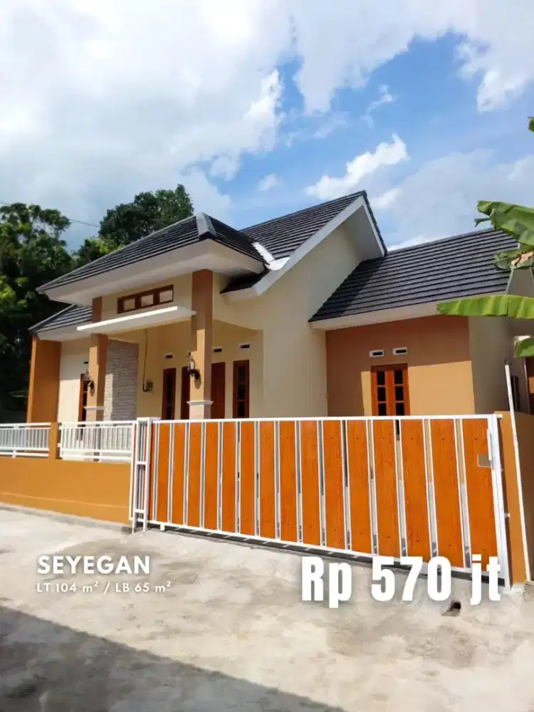Dijual Rumah Baru di Seyegan dekat Jalan Kebon Agung