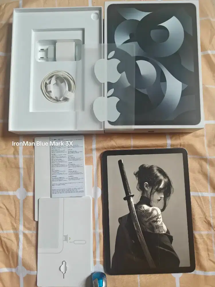 iPad Air 5 Chip M1 64gb Sim Card Cellular + Wifi BH 100 iBox Fullset