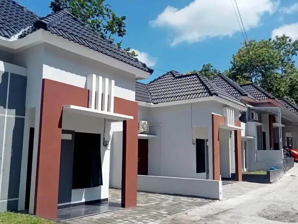 DIJUAL RUMAH CANTIK 400 JUTAAN SIAP HUNI SHM DI BANGUNJIWO BANTUL DEKAT STEI HAMFARA YOGYA
