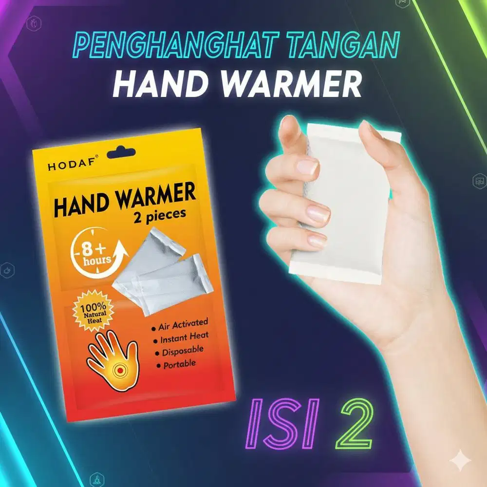 Penghangat Tangan  Hand Warmer isi 2 untuk Camping Gunung Hiking Libur