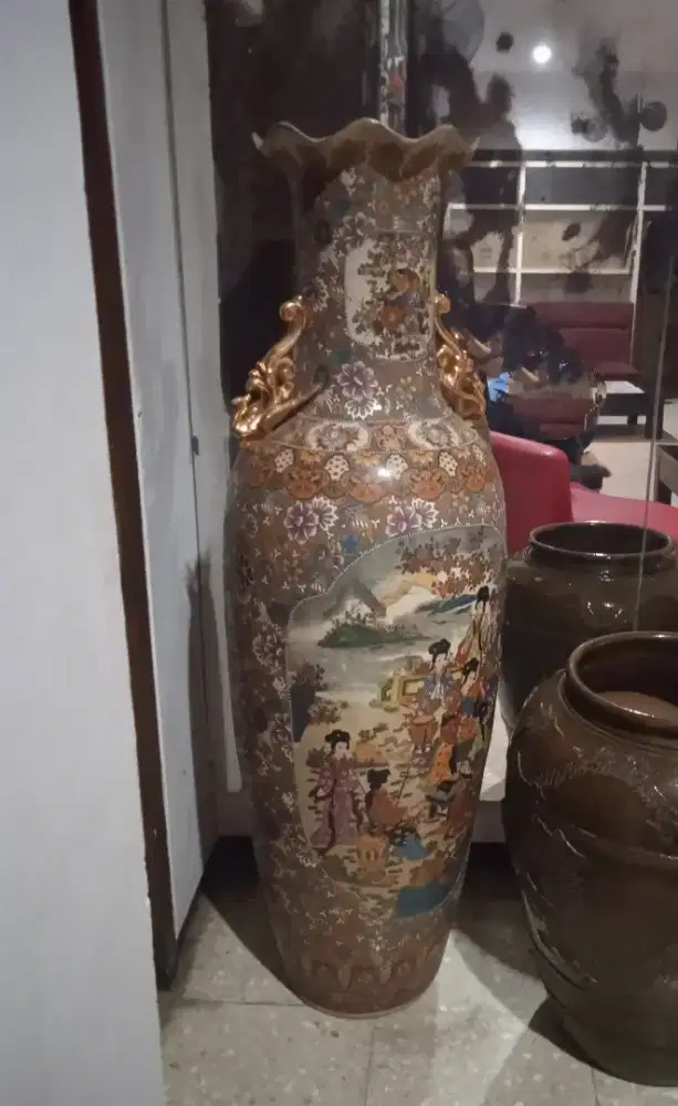 Jual Guci cina besar antik tahun 2006 tinggi 159 cm + lingkar 152cm