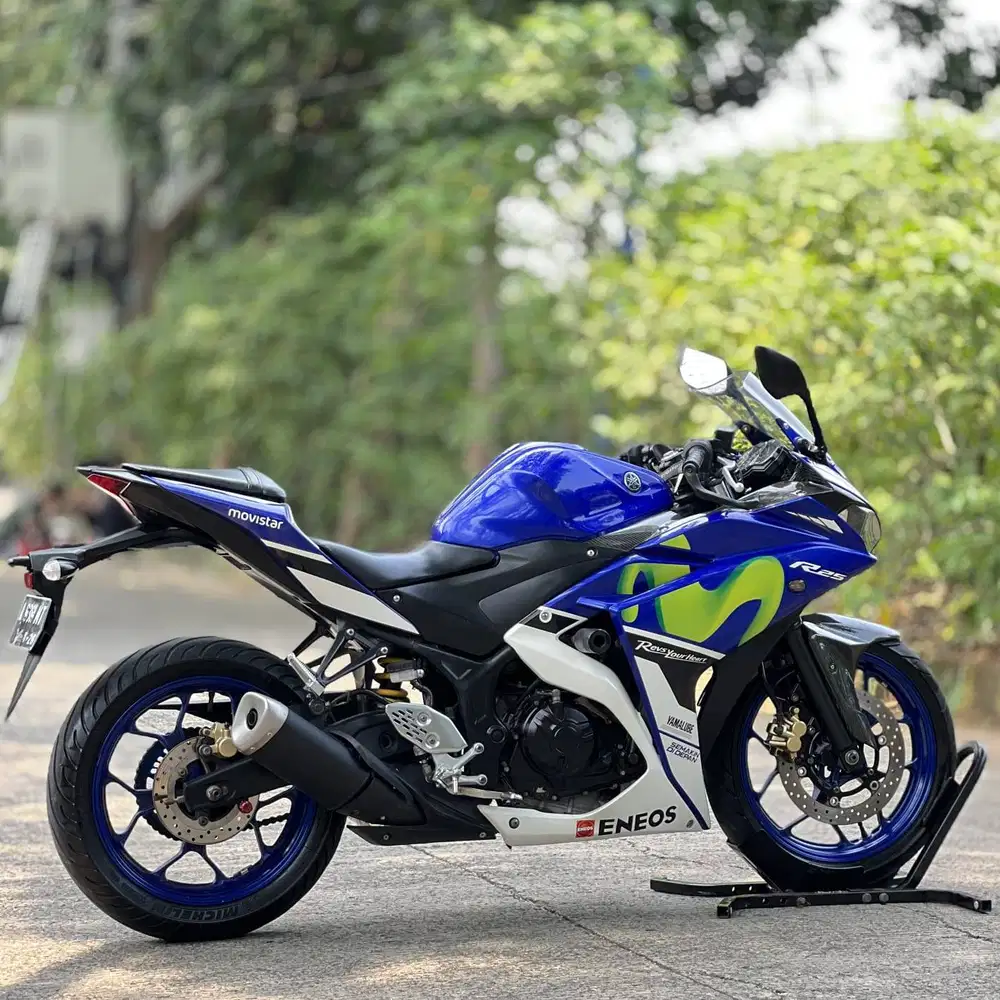 MULUS BANGET! YAMAHA R25 V1 MOVISTAR BIRU 2016 PAJAK PANJANG SUPERB