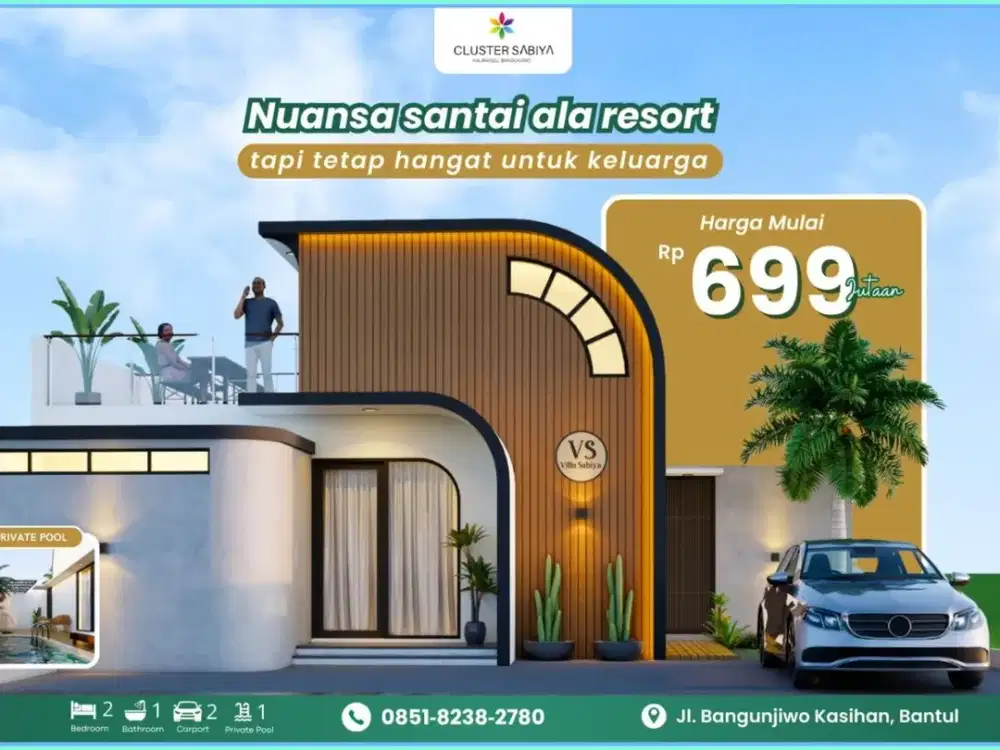 Jual Villa Yogyakarta Private Pool Dekat Kampus UMY