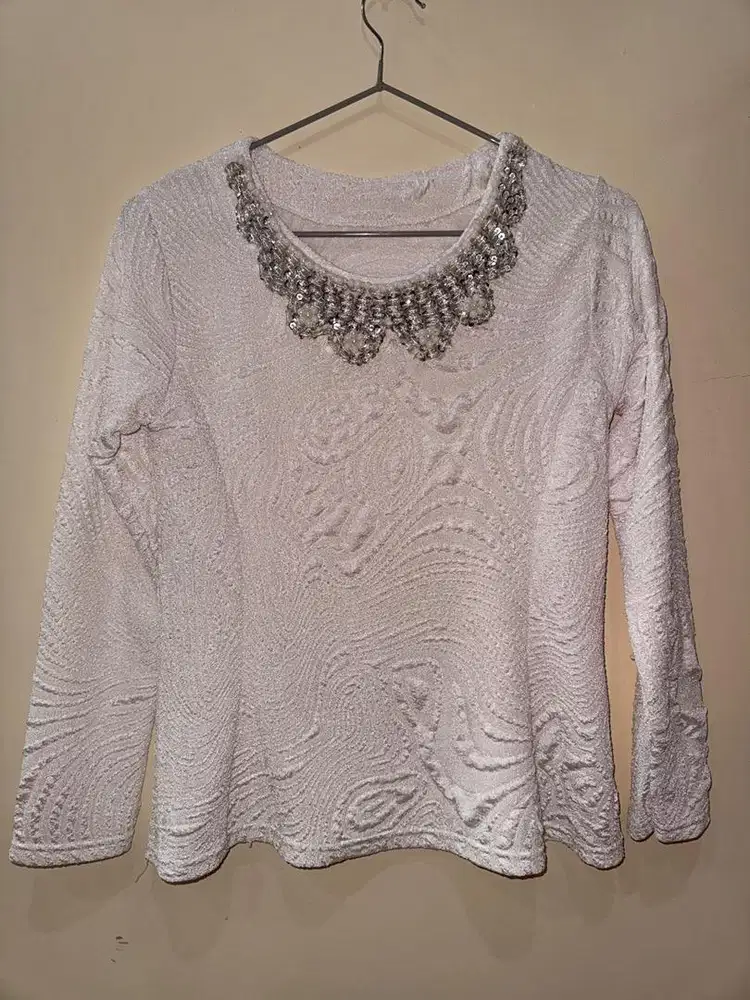 Blouse Lengan Panjang Mewah