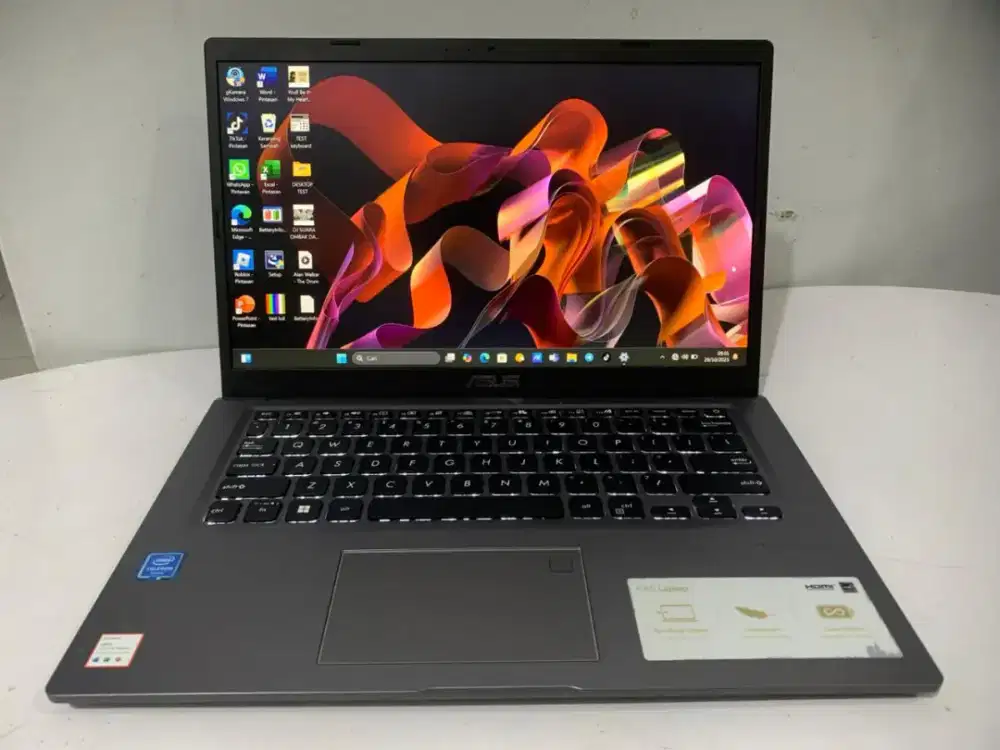 Laptop Asus Vivobook A416MA
Processor Intel N4020 
Windows 11 RAM 8GB